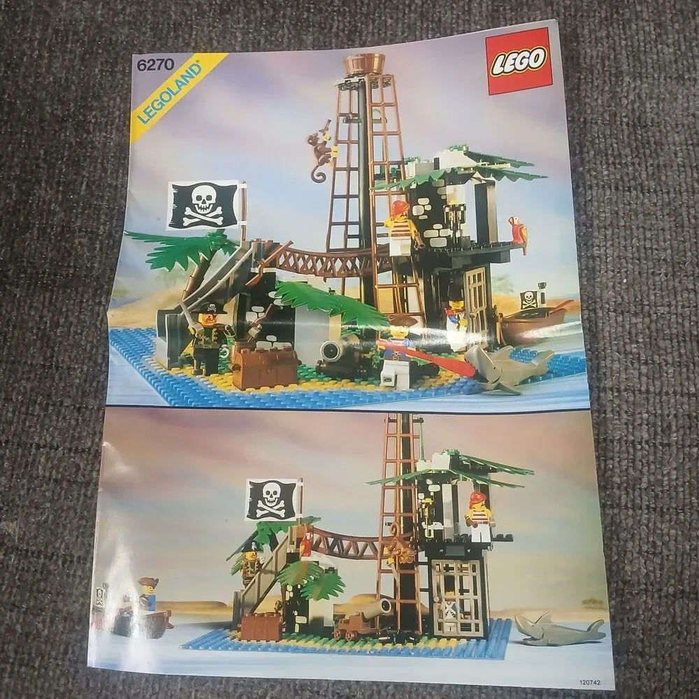 Lego Forbidden Island PIRATES Vtg Instruction Assembly Retired Manual ONLY 6270